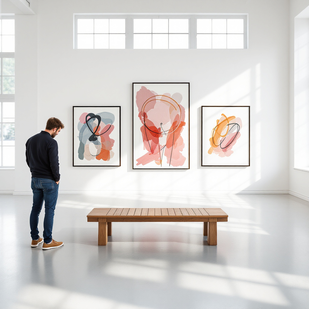 Galerieraum mit Werken – zeitgenössische Kunst für Anfänger erklärt